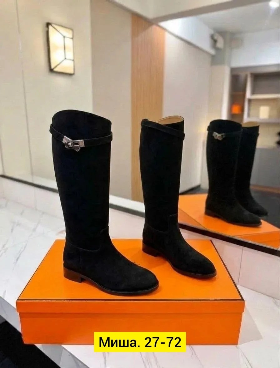 сапоги женские hermes,сапоги женские натуральная замша,,hermes сапоги,сапоги эрмес женские
