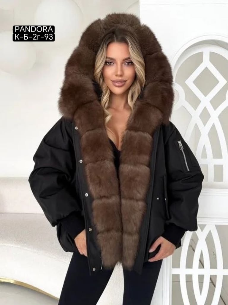 парка люкс с мехом песца,парка зимняя с мехом и капюшоном ve marie 320306884,парка мехом,пуховики с мехом,женская зимняя куртка