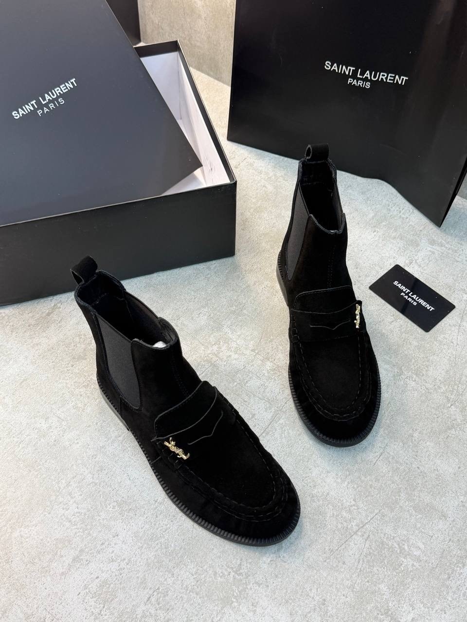 ,замшевые ботинки,ботинки saint laurent,ботинки модные,замшевые лоферы