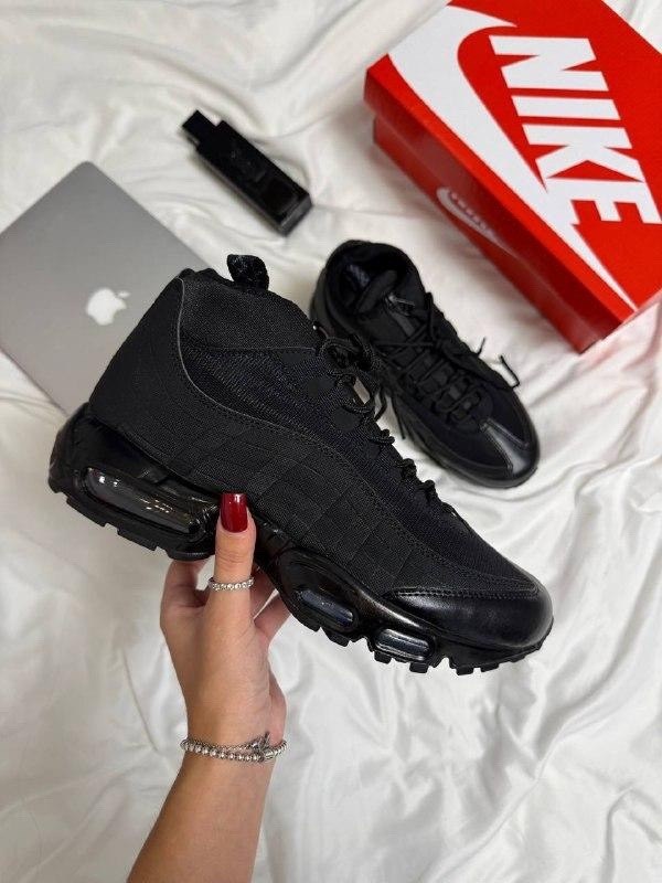 nike air max 95 sneakerboot,nike air max 95 sneakerboot black,кроссовки nike air max 95,nike air max 95 sneakerboot черные мужские,зимние кроссовки nike air max 95 sneakerboot