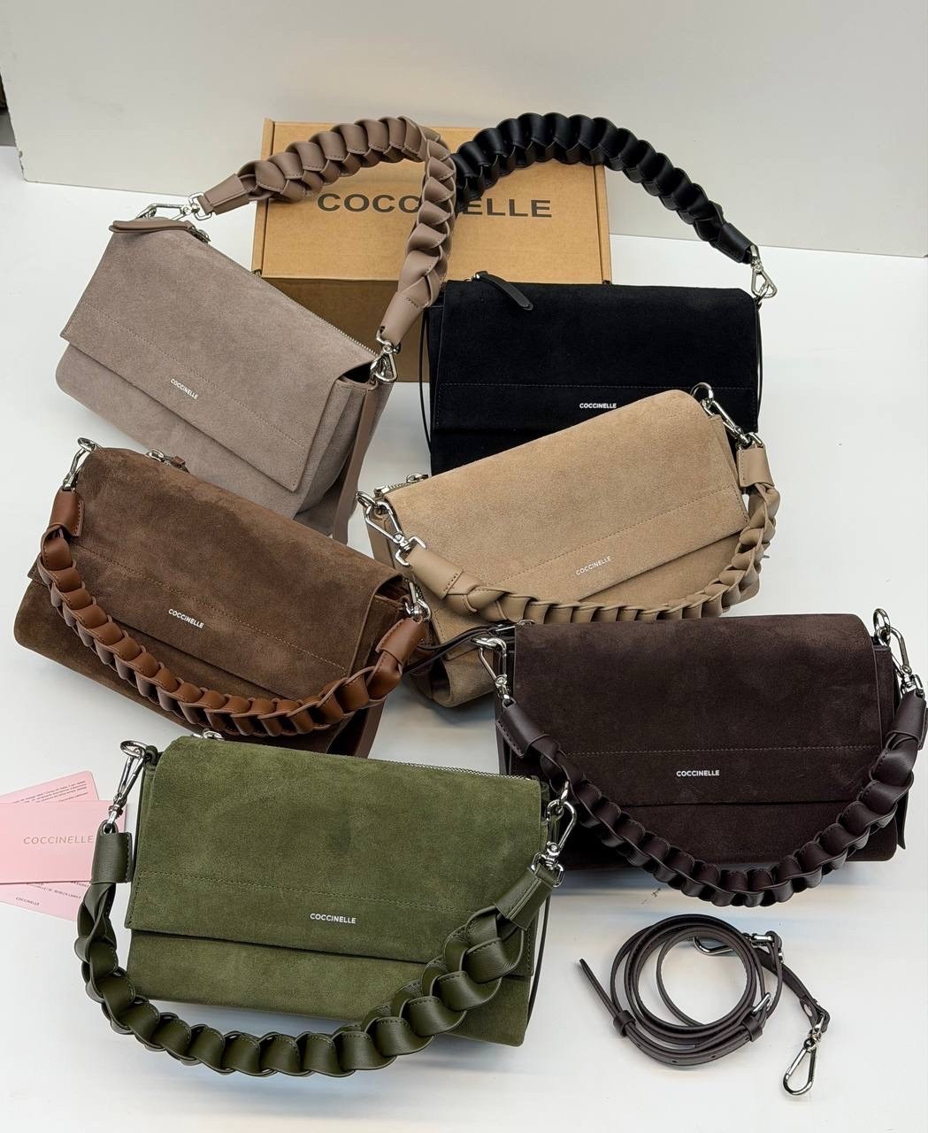 замшевая сумка хобо boheme suede bimaterial coccinelle,замшевая сумка,сумка coccinelle,сумка boheme из натуральной замши coccinelle,сумки женская