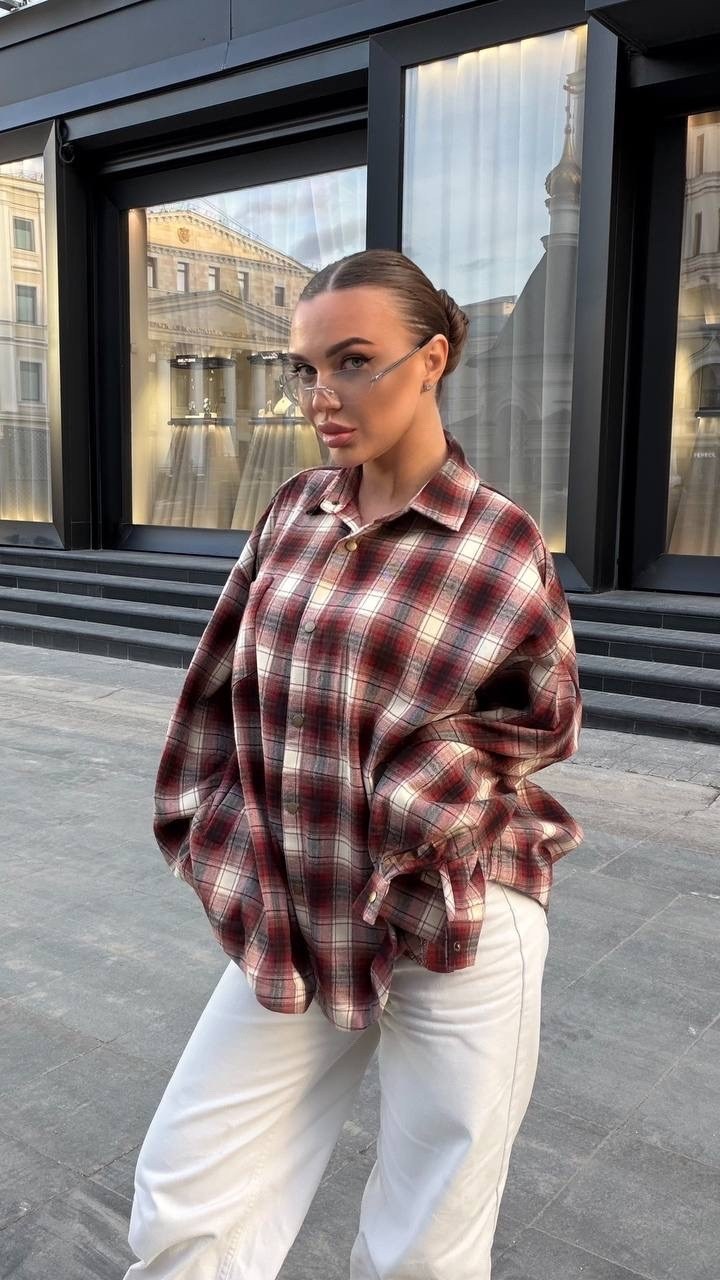 рубашка оверсайз в клетку betrendy wear,рубашка оверсайз в клетку удлиненная,рубашка оверсайз в клетку удлиненная thirteen brand,женская рубашка в клетку,рубашка в клетку женская оверсайз