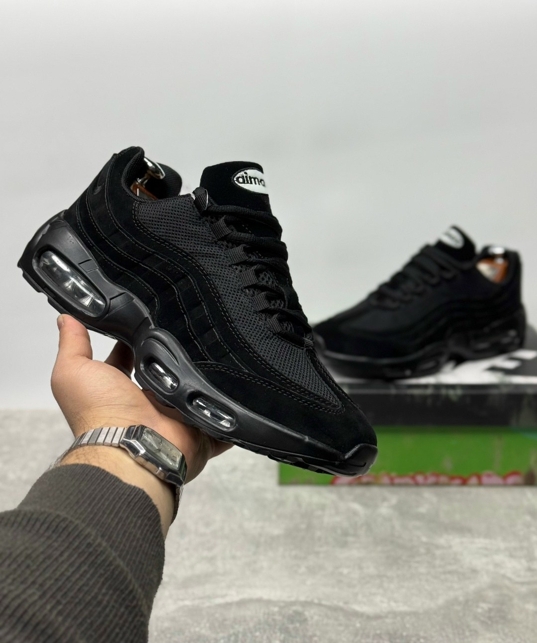 nike air max 95 essential,nike air max 95 triple black,nike air max 95 black,nike air max 95,кроссовки nike air max 95