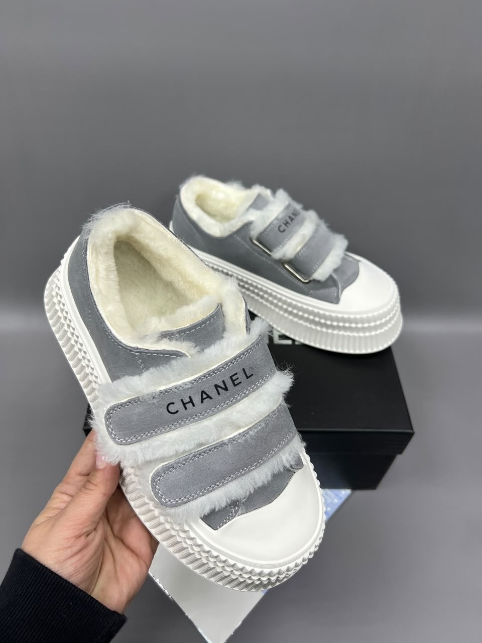 ,кроссовки зимние на меху chanel,кроссовки женские, женская,кроссовки chanel