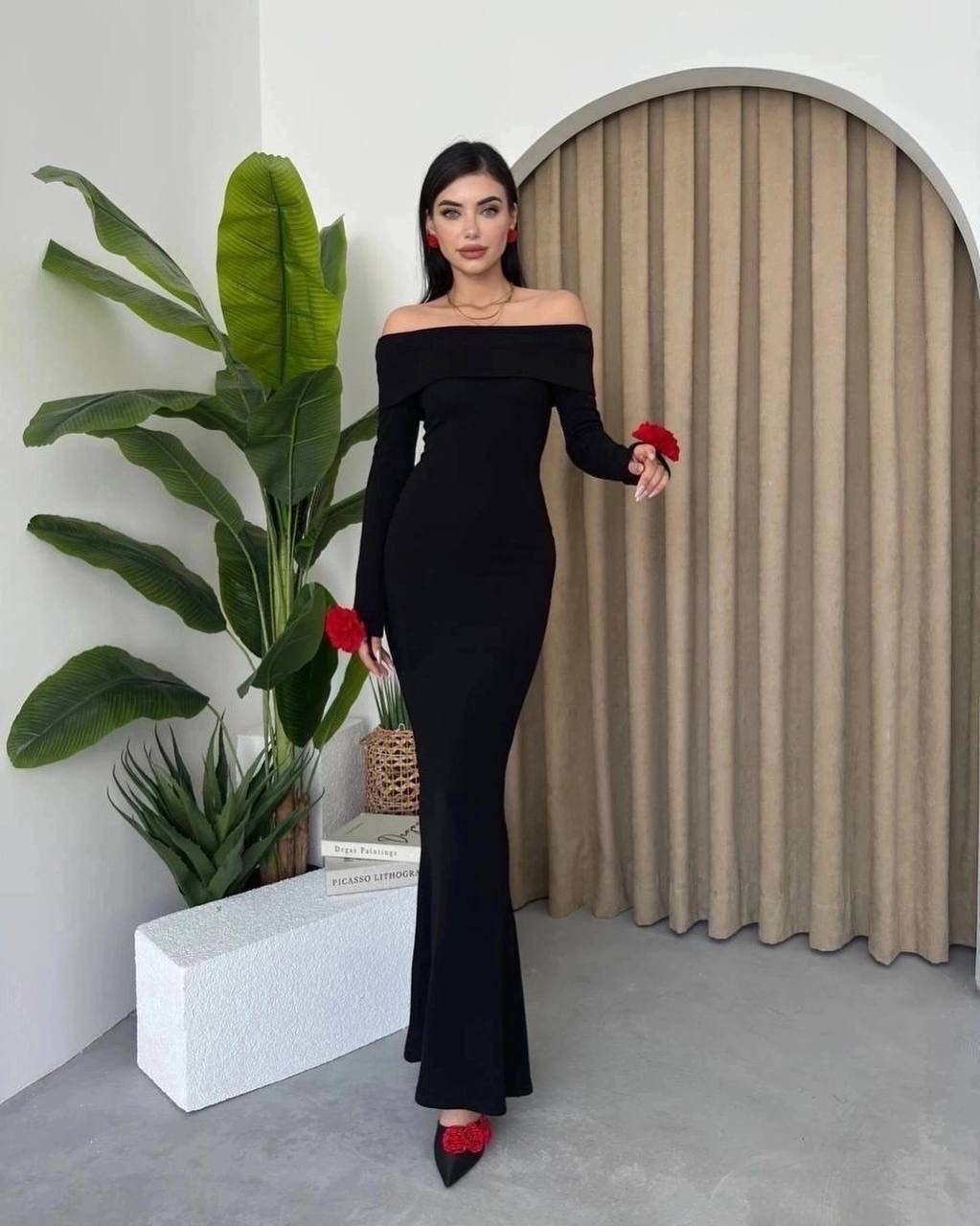 платье длинное с открытыми плечами и разрезом etika-fashion,длинное платье,вечернее платье,платье,длинное платье с разрезом