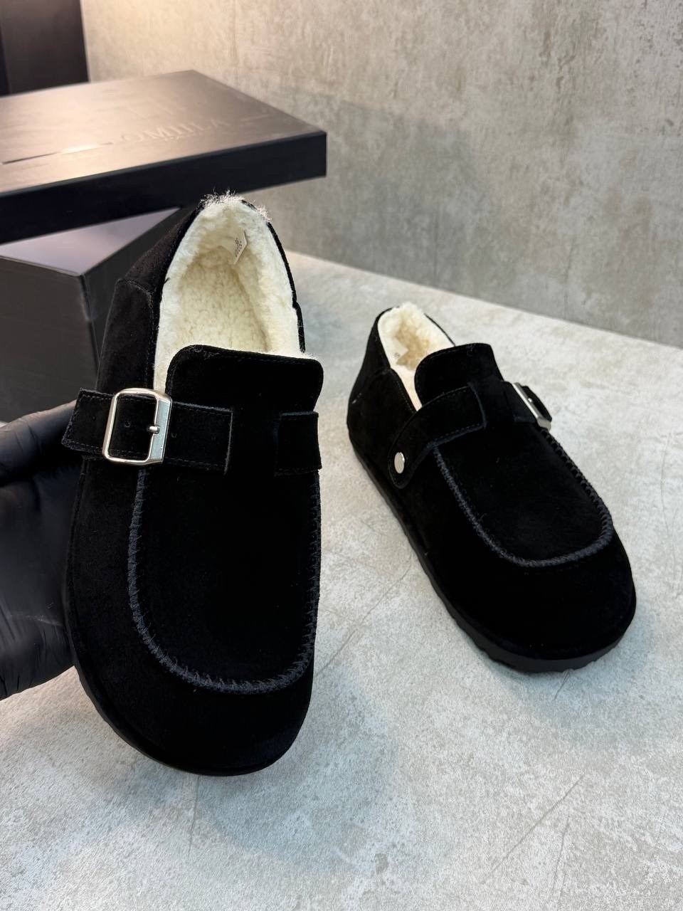 , женская,сабо birkenstock, повседневные,женские зимние лоферы