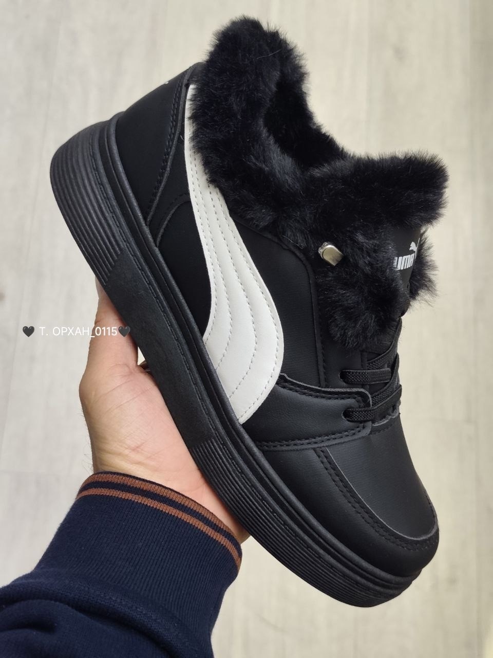 ,puma кроссовки,ботинки puma,пума кроссовки высокие черные,puma rebound joy fur