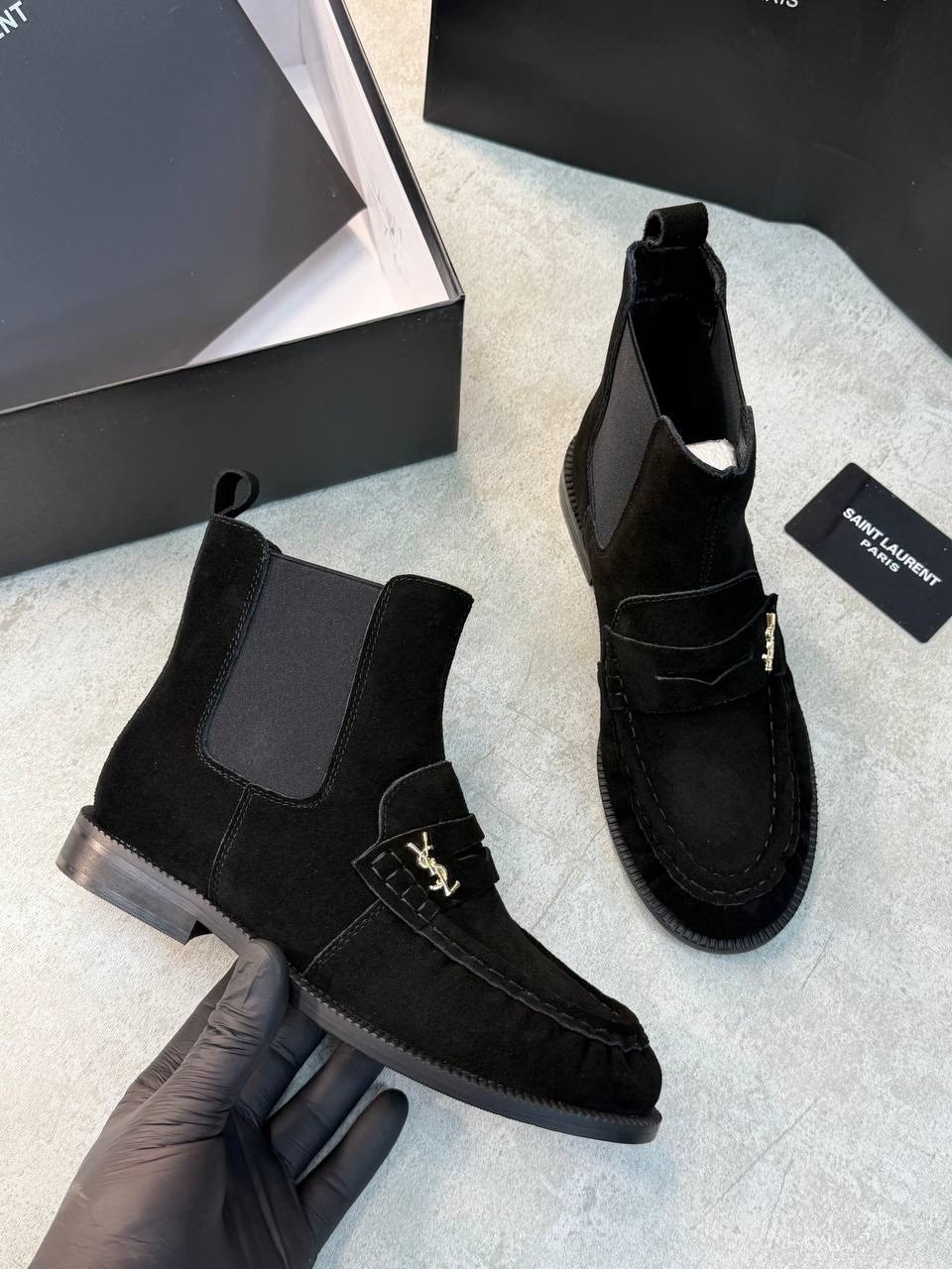 ,замшевые ботинки,ботинки saint laurent,ботинки модные,замшевые лоферы