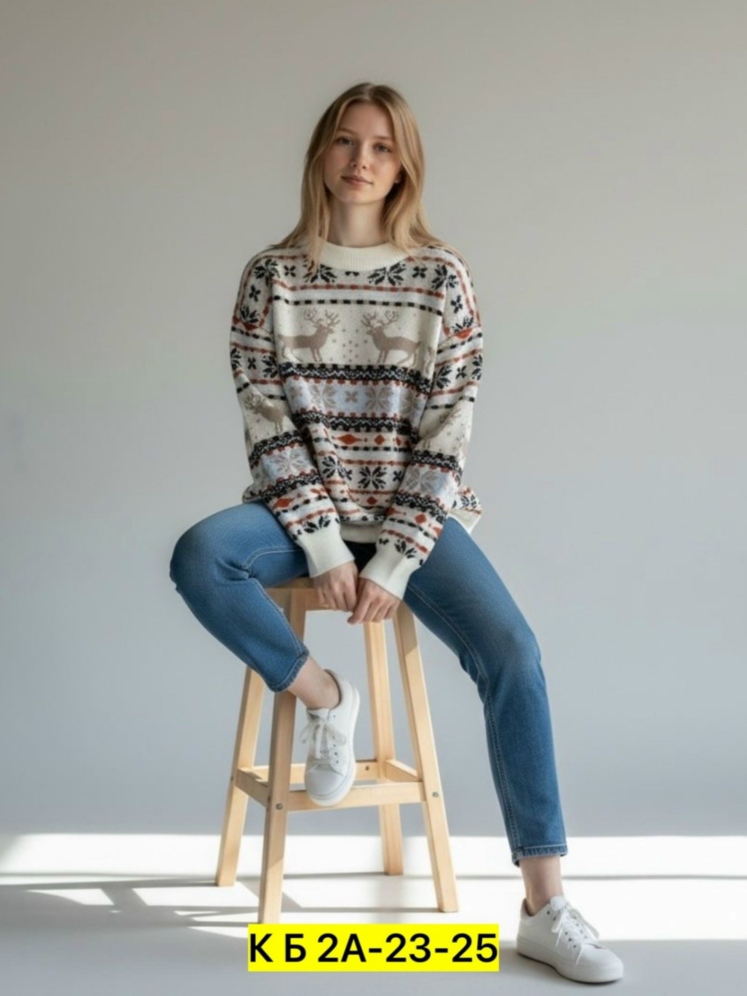 свитер новогодний оверсайз с оленями вязаный джемпер fashionsofi,свитер новогодний оверсайз с оленями вязаный джемпер fashionsofi 175555864,свитер новогодний с оленем,яркий свитер с оленями,новогодний