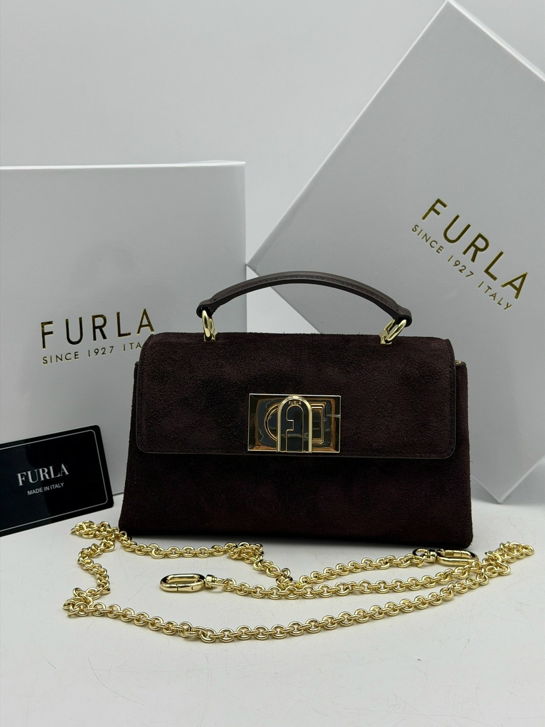 сумка женская furla,сумка furla,сумка furla замшевая,сумка furla оригинал,furla мини-сумка 1927 зеленый