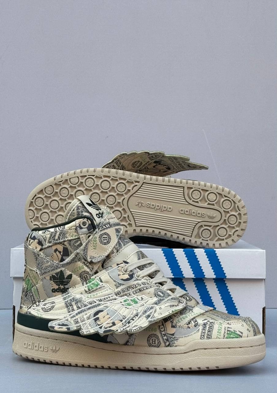 jeremy scott x adidas forum wings 1.0 'money',кроссовки adidas jeremy scott x forum wings 1.0 'money' кремовые,adidas x jeremy scott,adidas jeremy scott money,adidas x jeremy scott forum wings 1.0 "mo