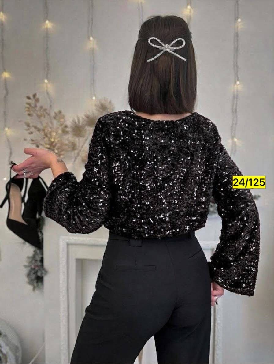 кофта с пайетками,джемпер с пайетками,блузка женская,женская однотонная блузка с блестками,блузка
