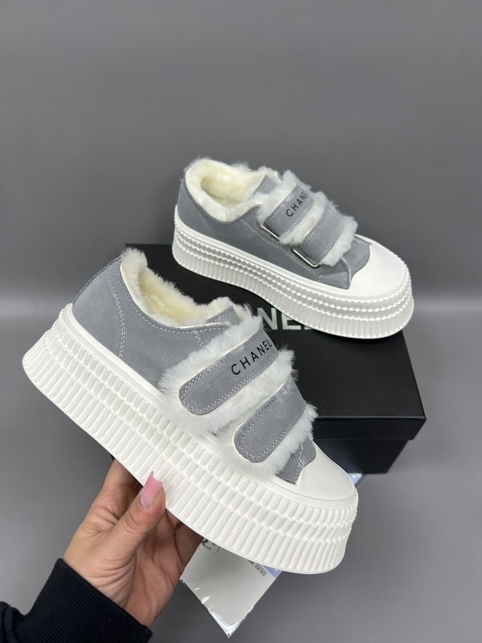 ,кроссовки зимние на меху chanel,кроссовки женские, женская,кроссовки chanel