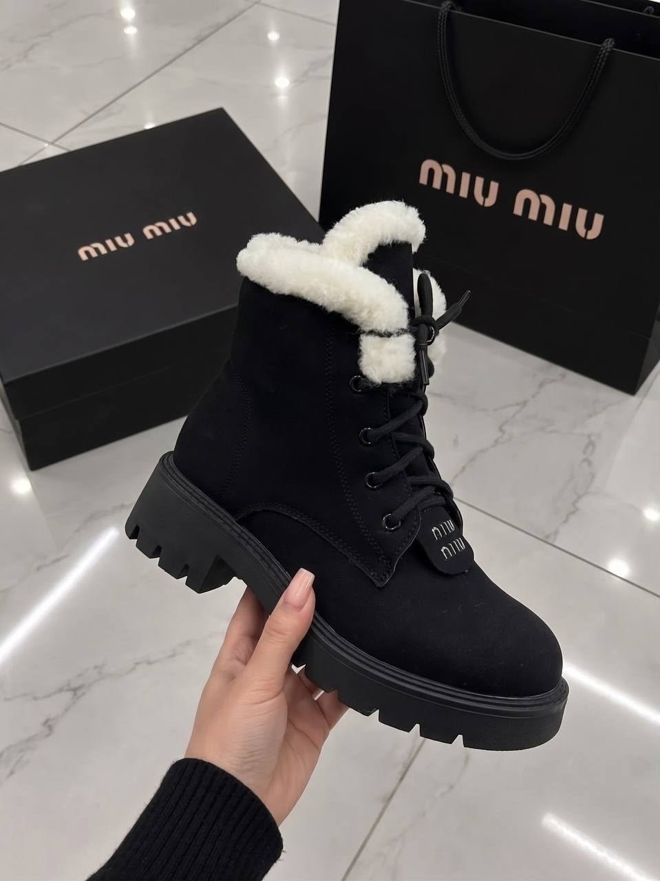ботинки женские miu miu,ботинки miu miu,ботинки зимние женские,miu miu зимние ботинки,