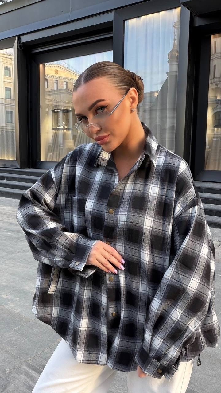 рубашка оверсайз в клетку betrendy wear,рубашка оверсайз в клетку удлиненная,рубашка оверсайз в клетку удлиненная thirteen brand,женская рубашка в клетку,рубашка в клетку женская оверсайз