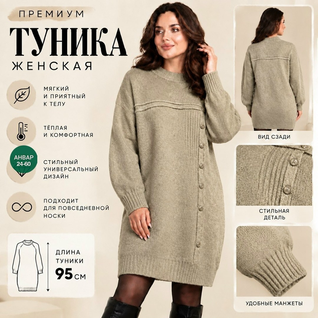платье туника шерстяное зимнее с горлом вязаное pani milovska,платье туника шерстяное,платье туника шерстяное зимнее с горлом вязаное pani milovska 6846206,шерстяная туника,вязаные туники