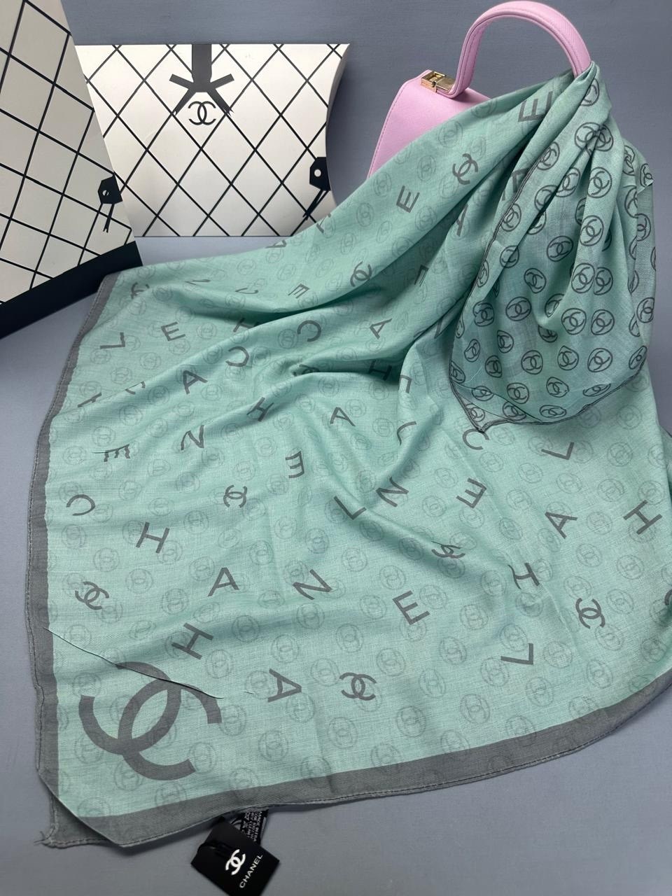 платок chanel,платки шанель,брендовый платок,шелковый платок chanel,шарфы и платки