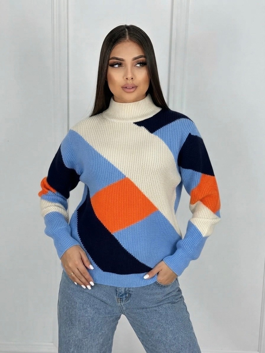 свитер оверсайз шерстяной вязаный с горлом a&p fashion shop,свитер теплый джемпер,свитера женские,дизайн свитера,свитер