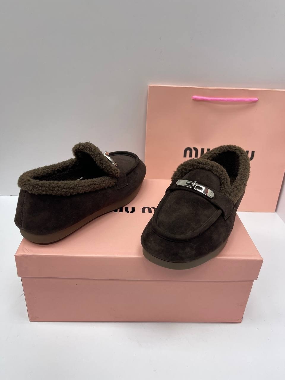 ,лоферы с мехам,лоферы женские, женская,лоферы miu miu
