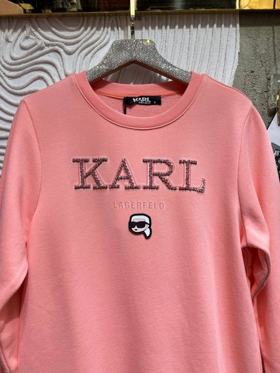 свитшот женский karl lagerfeld,karl lagerfeld свитшот,свитшот женская,толстовка karl lagerfeld,розовый свитшот