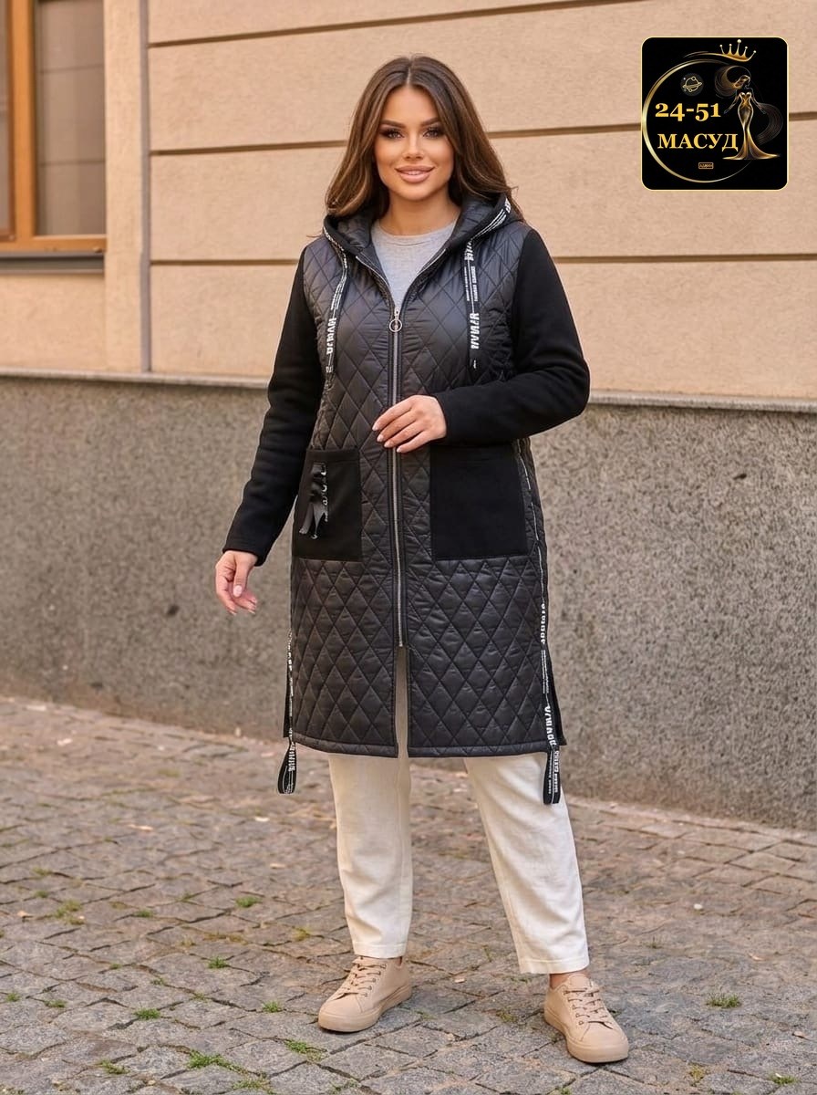 демисезонная куртка,куртка плащевка,куртка комбинированная,пальто женское,куртка