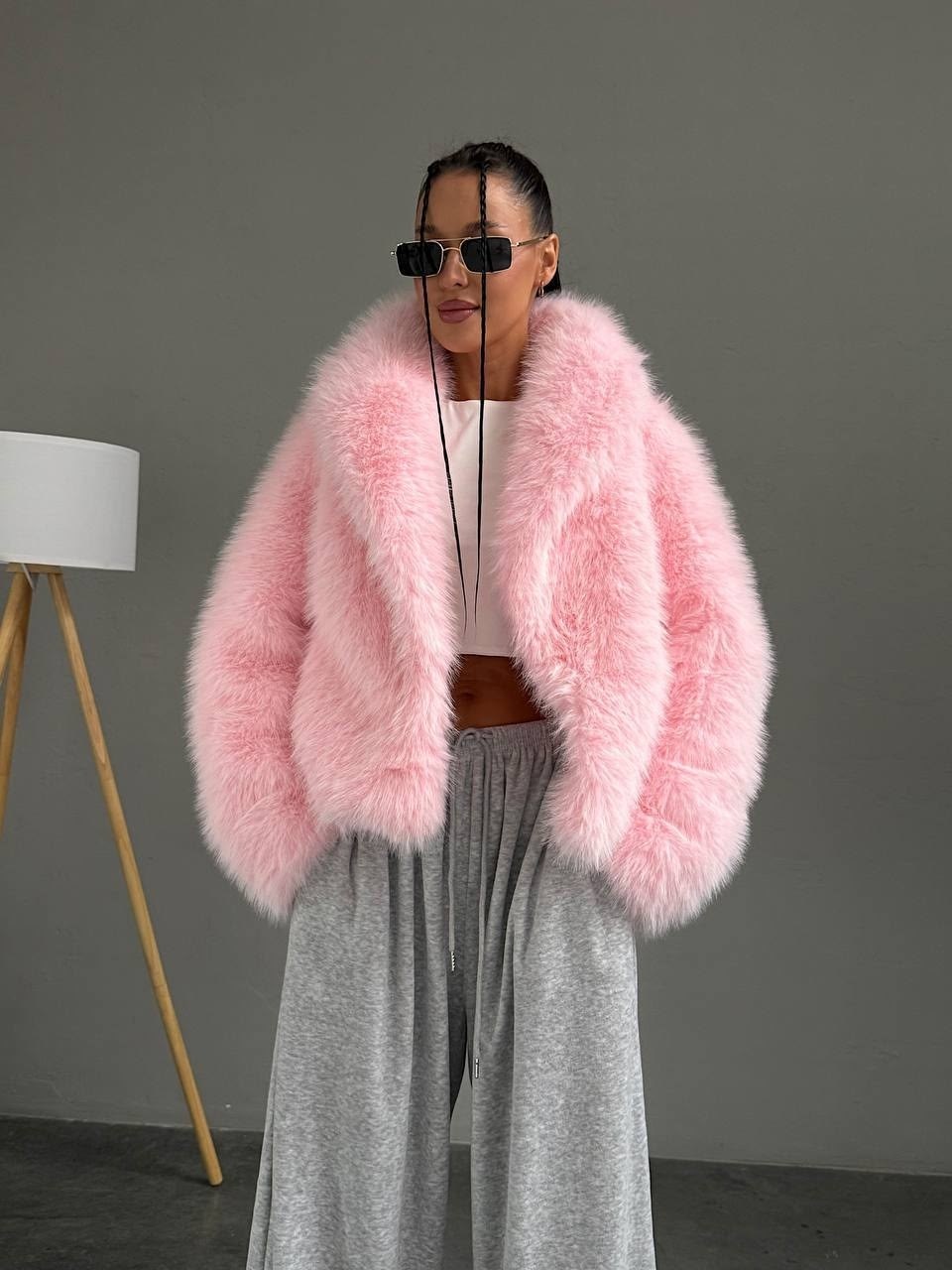 шуба короткая серая экомех yana furs,искусственная шуба,шуба,шубка,шуба короткая