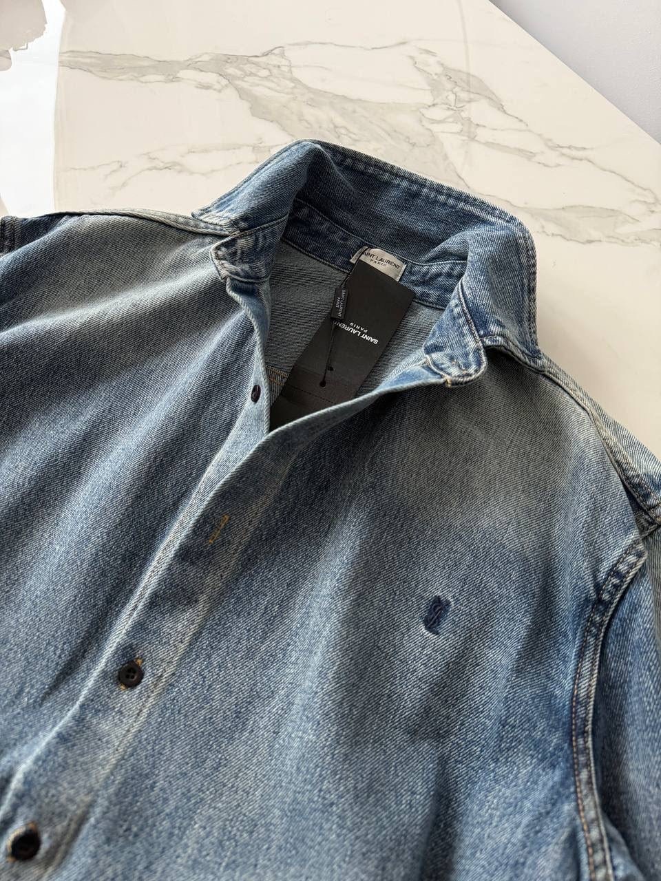 джинсовые рубашки,джинсовая рубашка saint laurent,джинсовая рубашка с длинным рукавом,джинсовая рубашка мужская,женские джинсовые рубашки