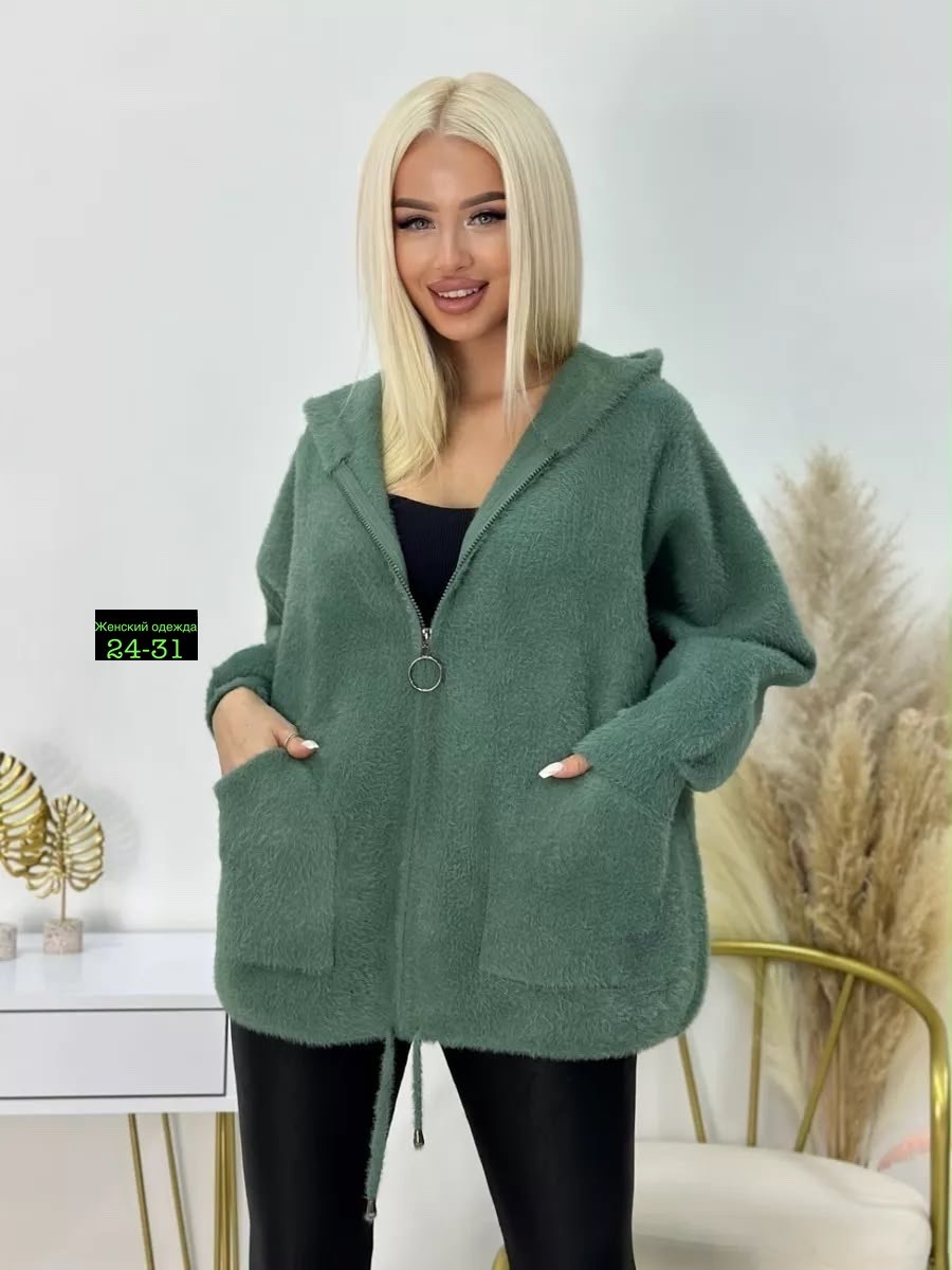 кардиган женский,кардиган,кофта женская с капюшоном,кардиган пушистый,куртка альпака женская