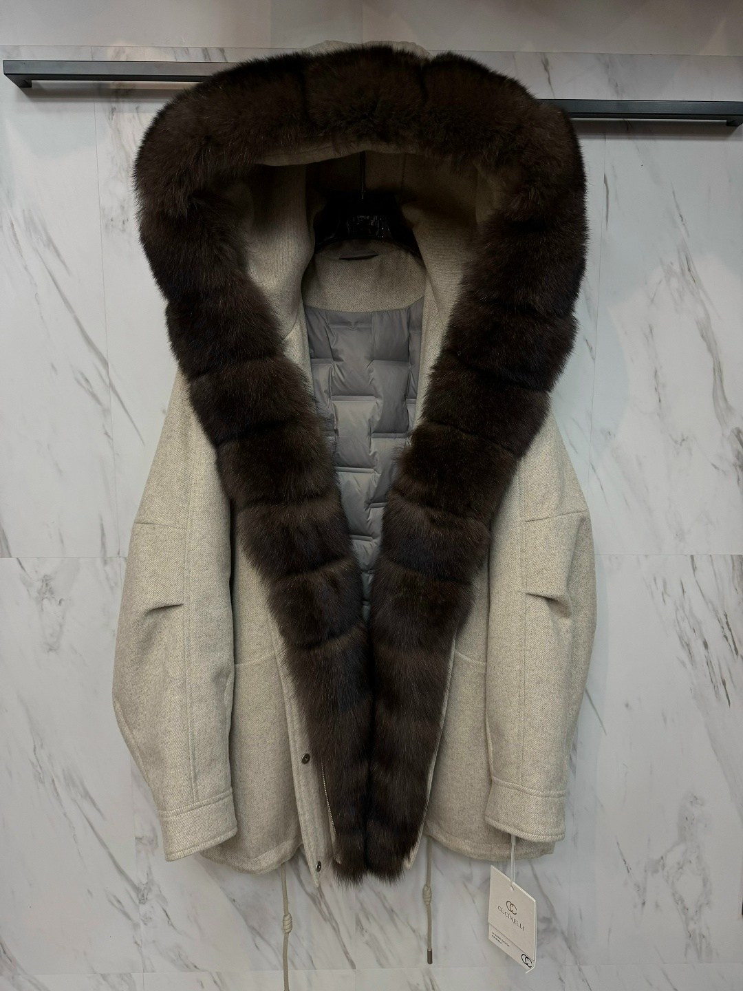 кашемировое пальто loro piana,парка с мехом,пальто кашемировое с мехом,кашемировое пальто с мехом песца,пуховики с мехом