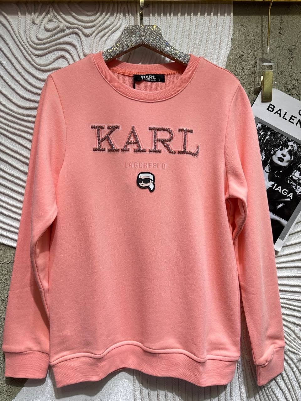 свитшот женский karl lagerfeld,karl lagerfeld свитшот,свитшот женская,толстовка karl lagerfeld,розовый свитшот