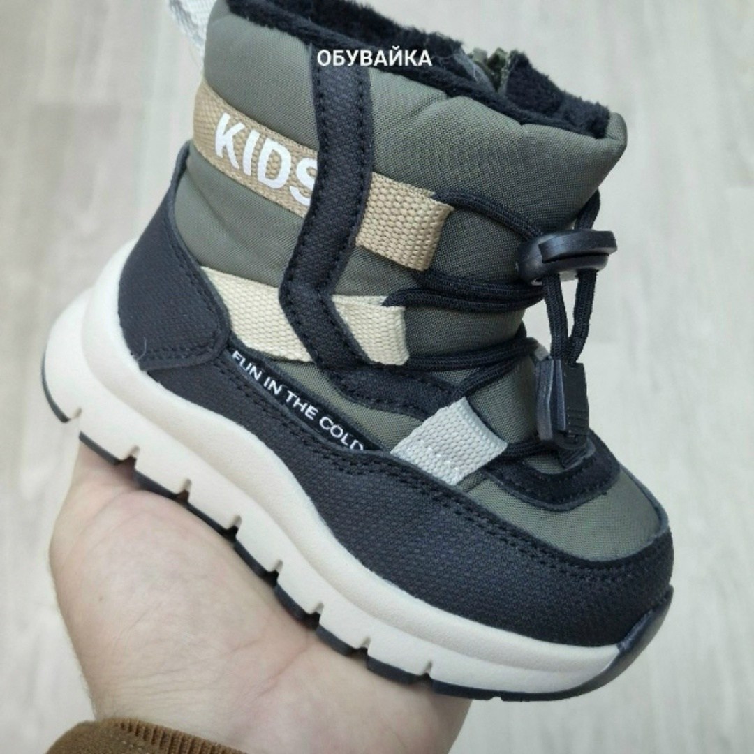 ботинки зима indigo kids 74-0705 a2 черн/хаки,,ботинки indigo kids 74-0705a хаки-черный,зимние ботинки для мальчика,ботинки indigo kids