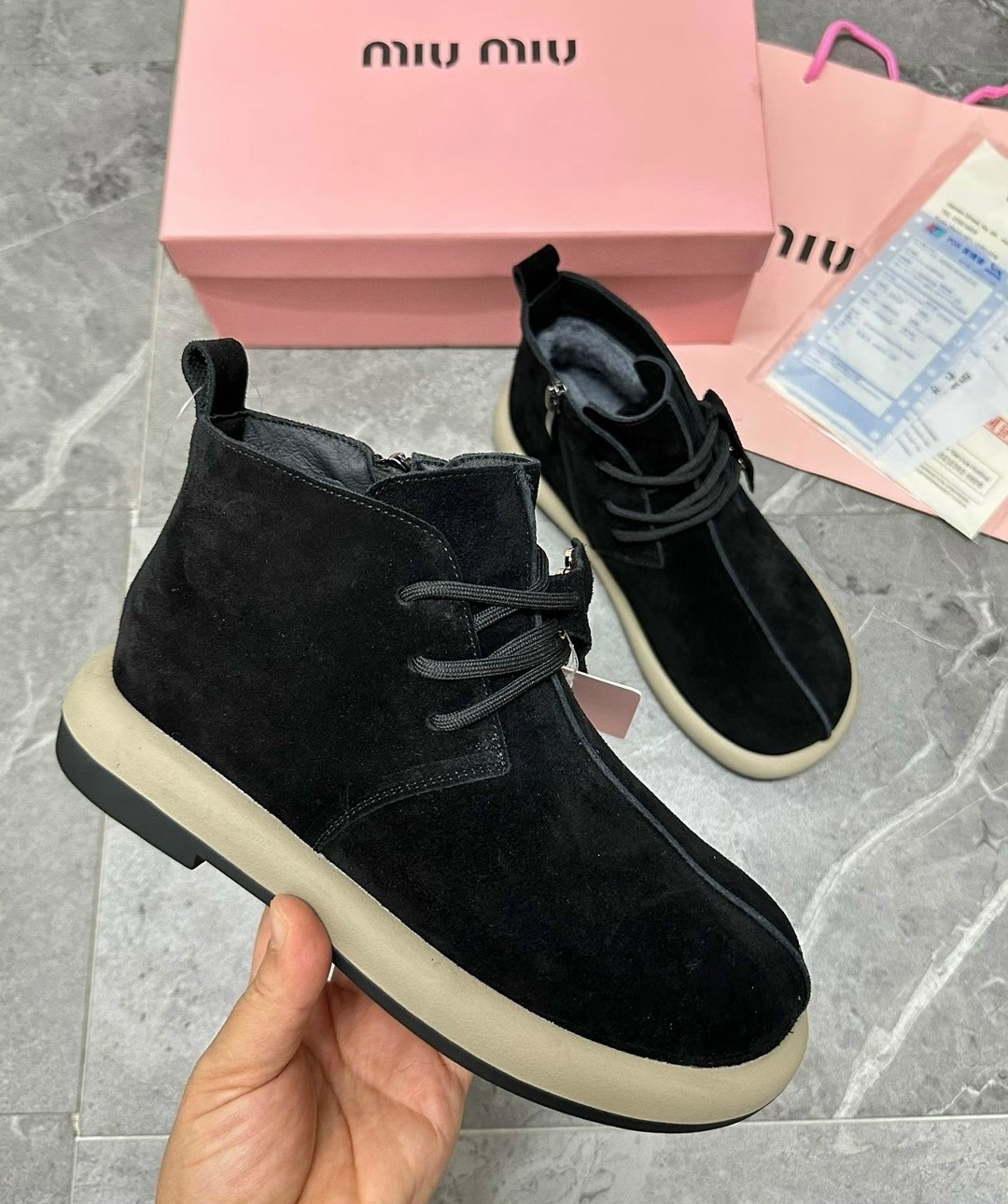 женские ботинки miu miu,, женская,ботинки miu miu шоколадные,miu miu ботинки
