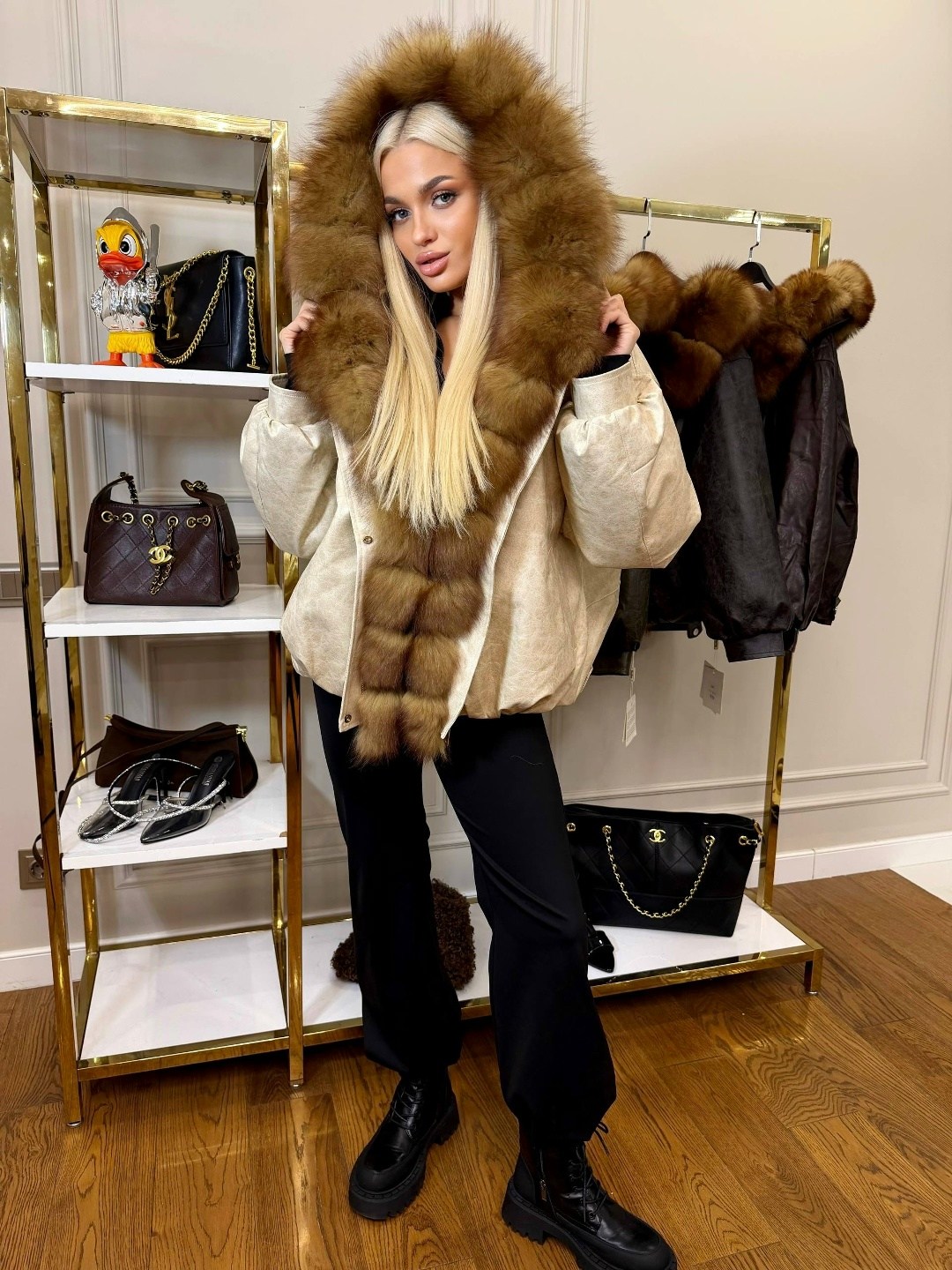 куртка - пуховик с мехом песца city furs,куртка с мехом,пуховики с мехом,куртка женская с мехом,парка с соболем