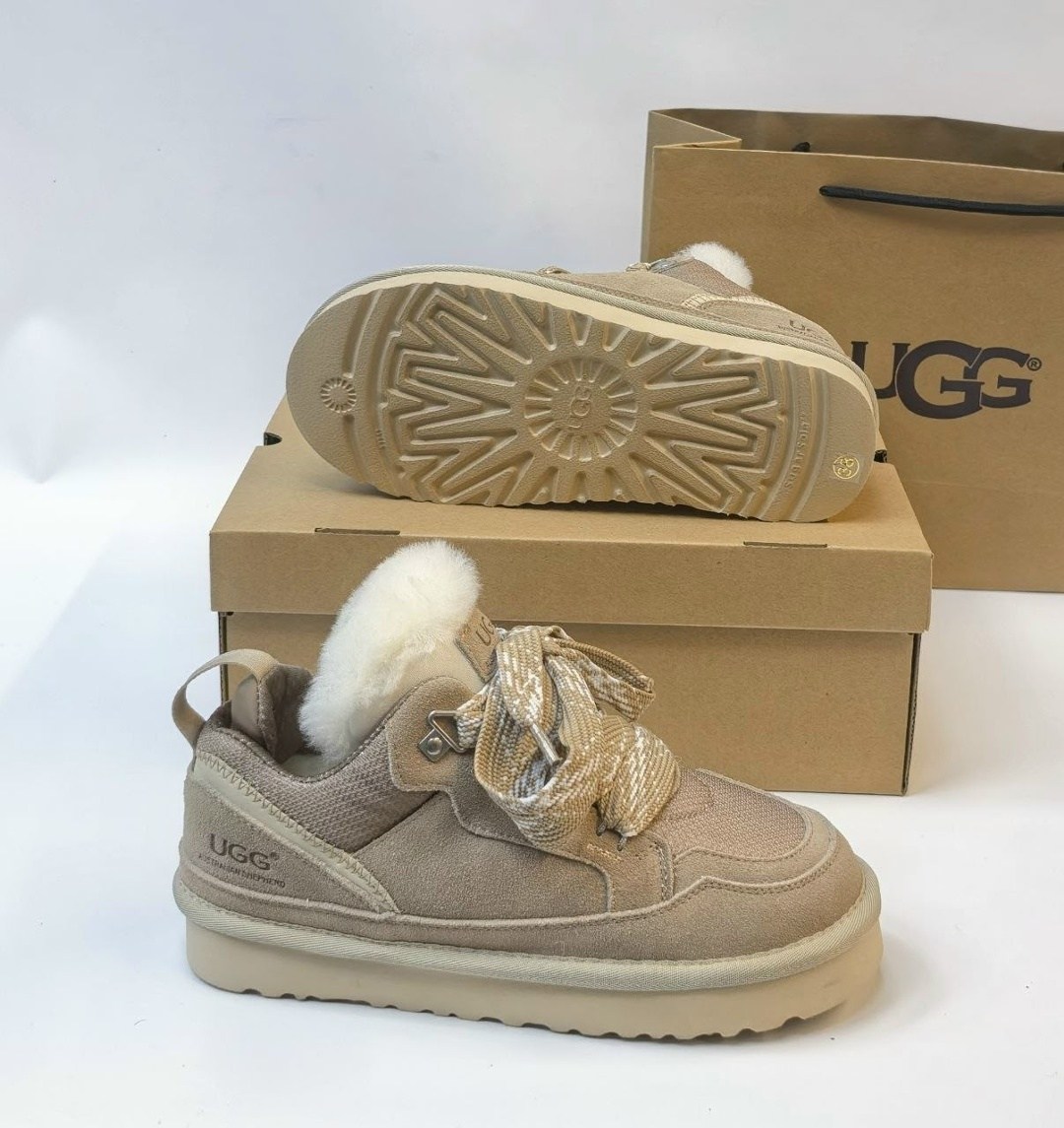 ugg кроссовки,,ugg женские,ugg женские ботинки с мехом lowmel beige,кроссовки зимние ugg lowmel женские