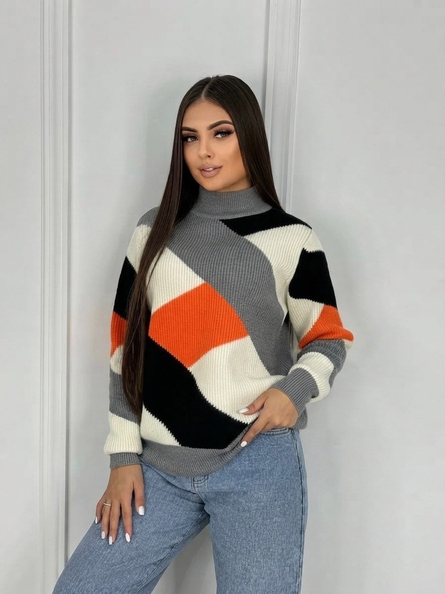 свитер оверсайз шерстяной вязаный с горлом a&p fashion shop,свитер теплый джемпер,свитера женские,дизайн свитера,свитер