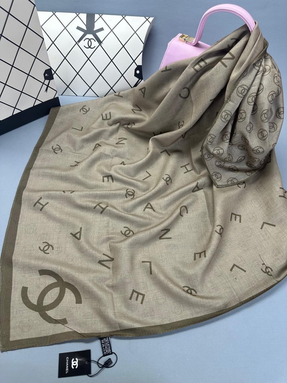 платок chanel,платки шанель,брендовый платок,шелковый платок chanel,шарфы и платки