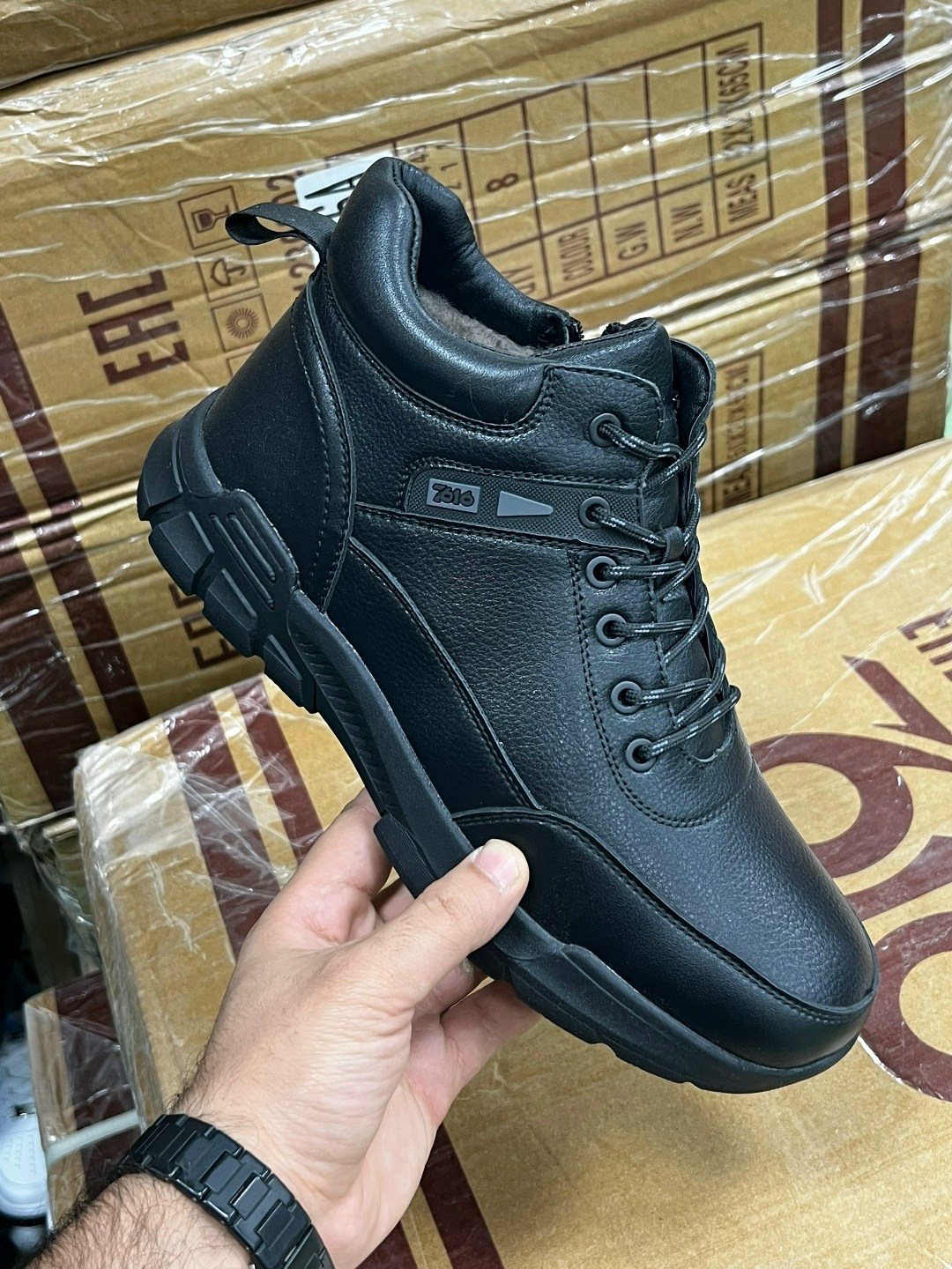 мужские зимние ботинки,мужские ботинки,ботинки зимние мужские m183-2 black,,ботинки