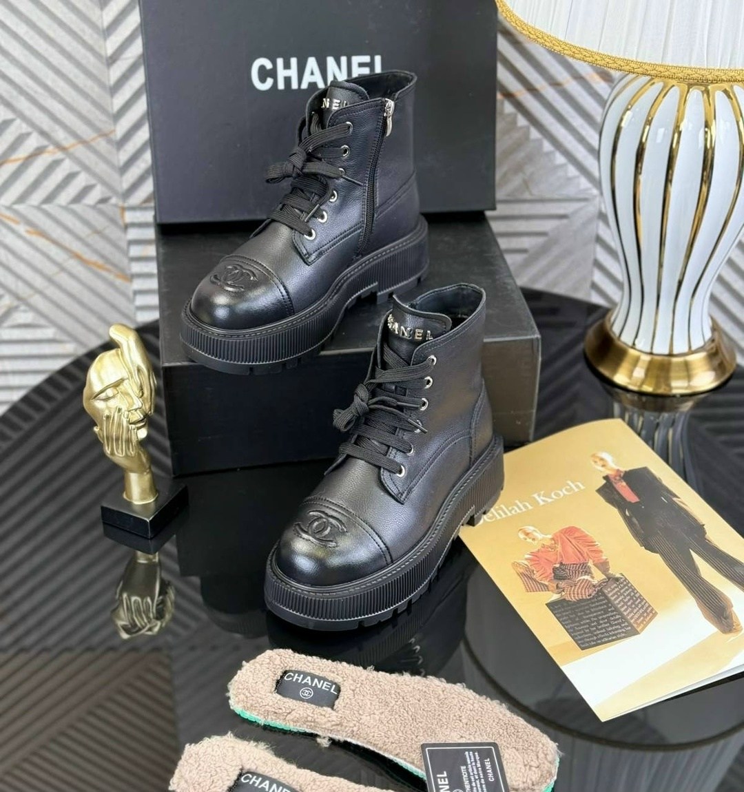 ботинки chanel,ботинки женские chanel,ботинки chanel черный,женские ботинки сапоги chanel,