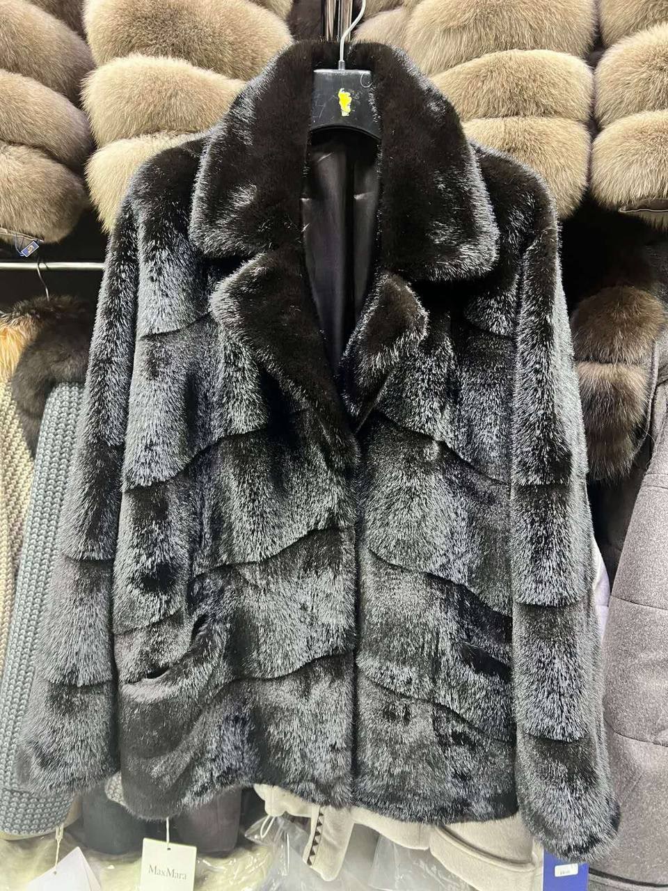 шуба из кролика под шиншиллу,норковая шуба,шуба из кролика,шиншилловый кролик рекс,шуба с английским воротником из шиншиллового кролика
