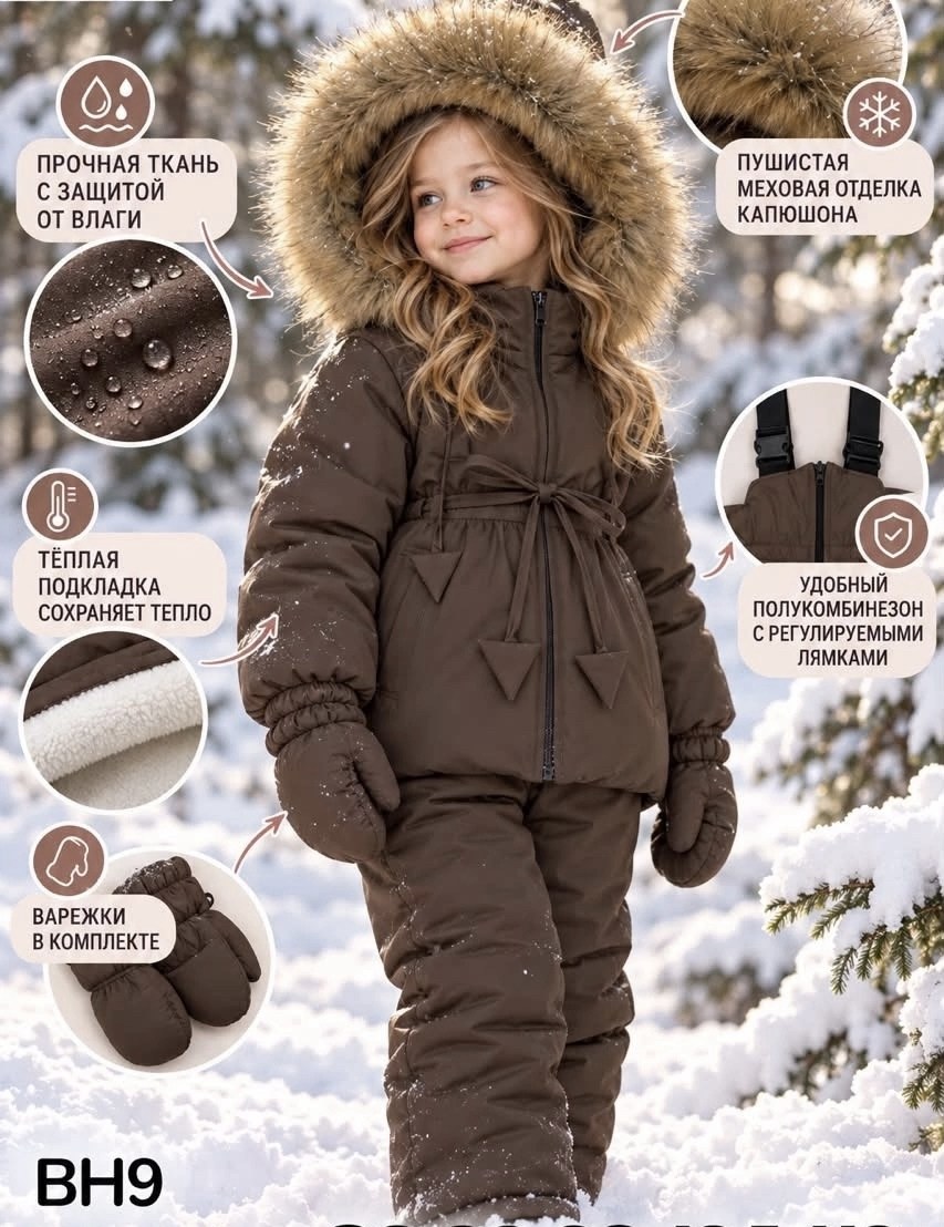 комплект зимний для девочек,комплект зимний для девочки nikastyle 7з7224 беж,комбинезон бежевый gnk 1-004,детский зимний комбинезон,комбинезон зимний для девочки nikastyle 8з6424 з24 беж