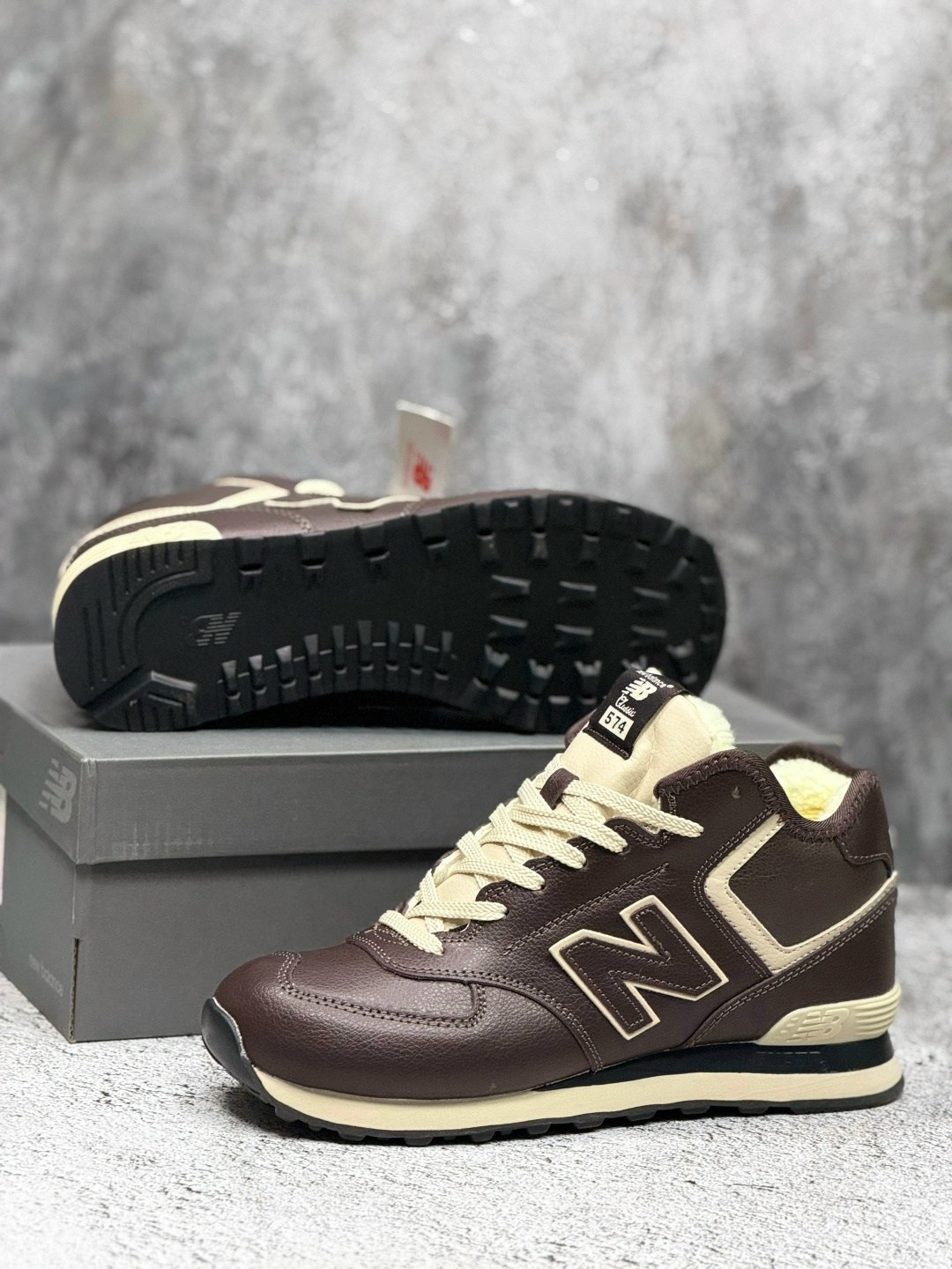 кроссовки new balance 574 leather 'dark brown',кроссовки new balance 574 зимние коричневые,зимние кроссовки new balance 574,new balance 574 коричневые,кроссовки new balance 574