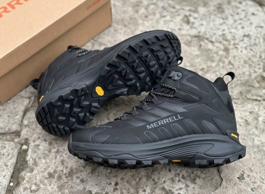 походная  merrell moab speed 2 mid gtx оливковый,ботинки merrell, для треккинга merrell speed strike 2 mid gtx,merrell moab speed 2,кроссовки мужской merrell