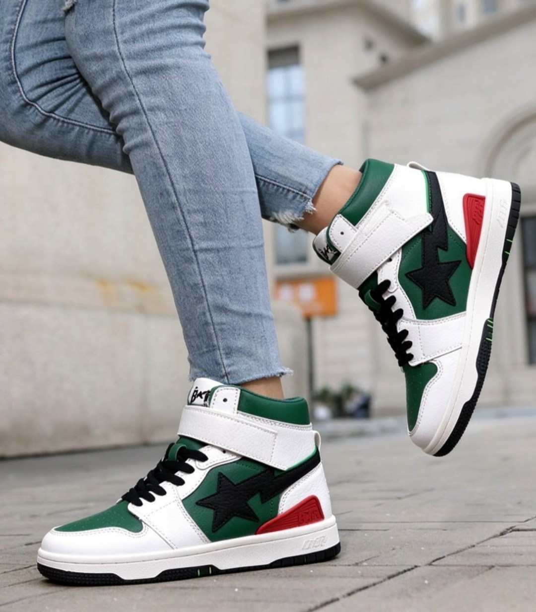 кроссовки,,bape кроссовки,спортивная ,высокие кроссовки