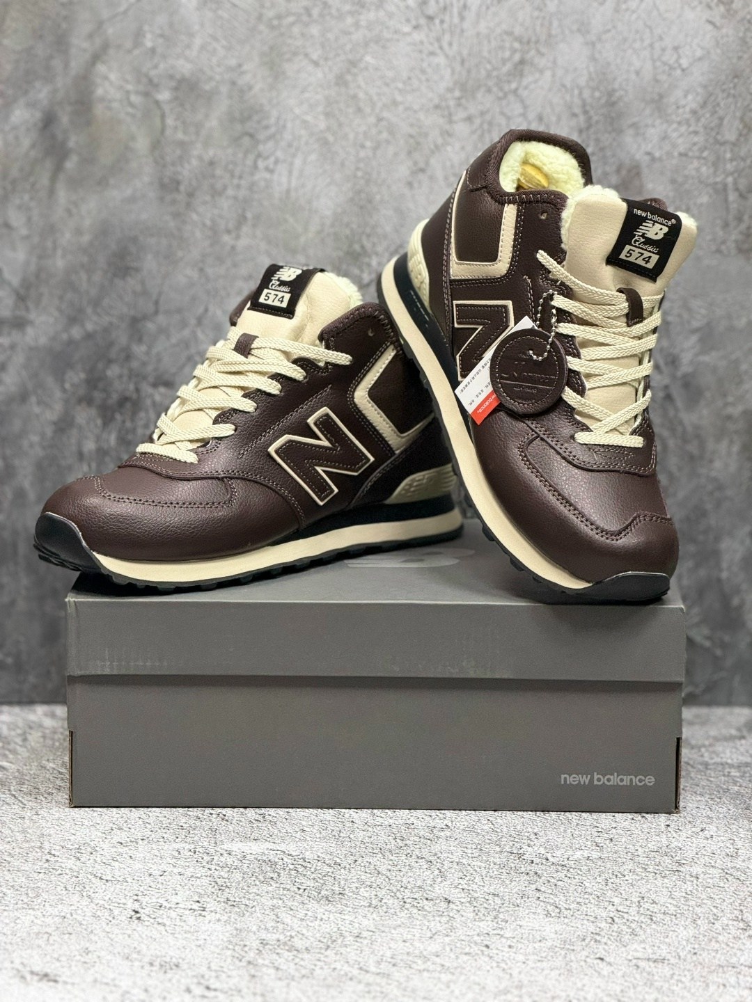 кроссовки new balance 574 leather 'dark brown',кроссовки new balance 574 зимние коричневые,зимние кроссовки new balance 574,new balance 574 коричневые,кроссовки new balance 574