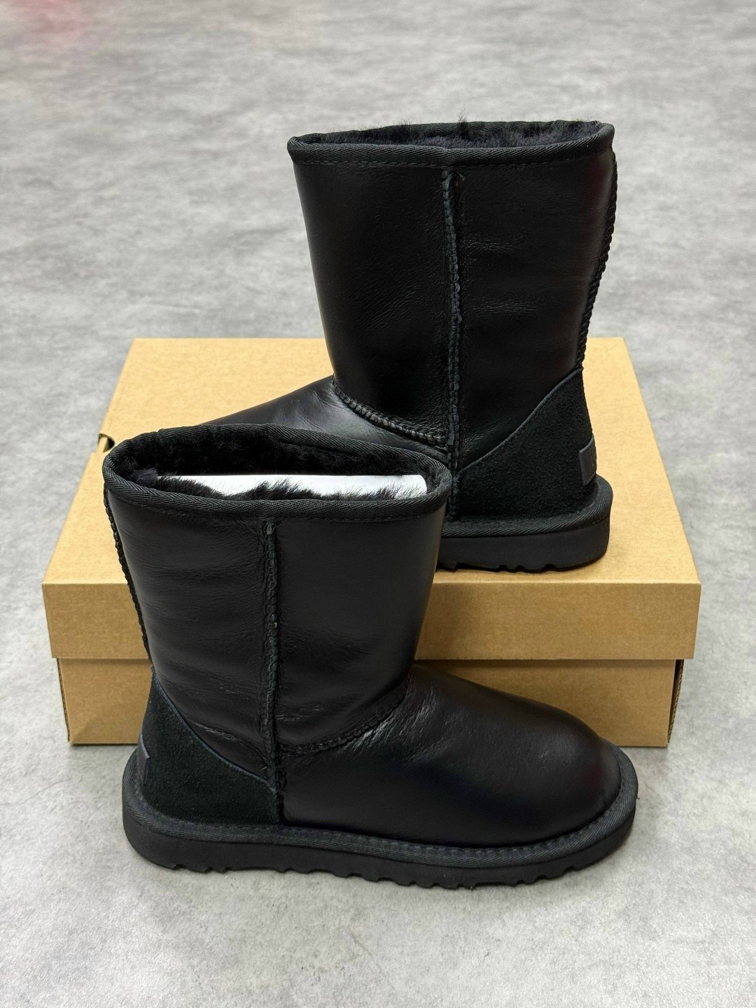 мужские угги ugg classic с мехом черные большие размеры,угги мужские,угги,,женские угги