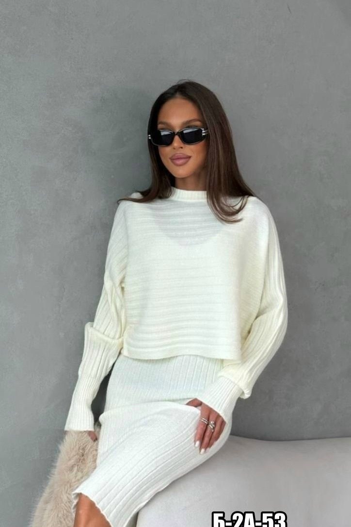 вязаный костюм с юбкой,костюм двойка трикотажный с платьем и кофтой ayd wear,костюм теплый двойка лапша,костюм двойка женский платье кофта,костюм двойка платье кофта h&t fashion shop