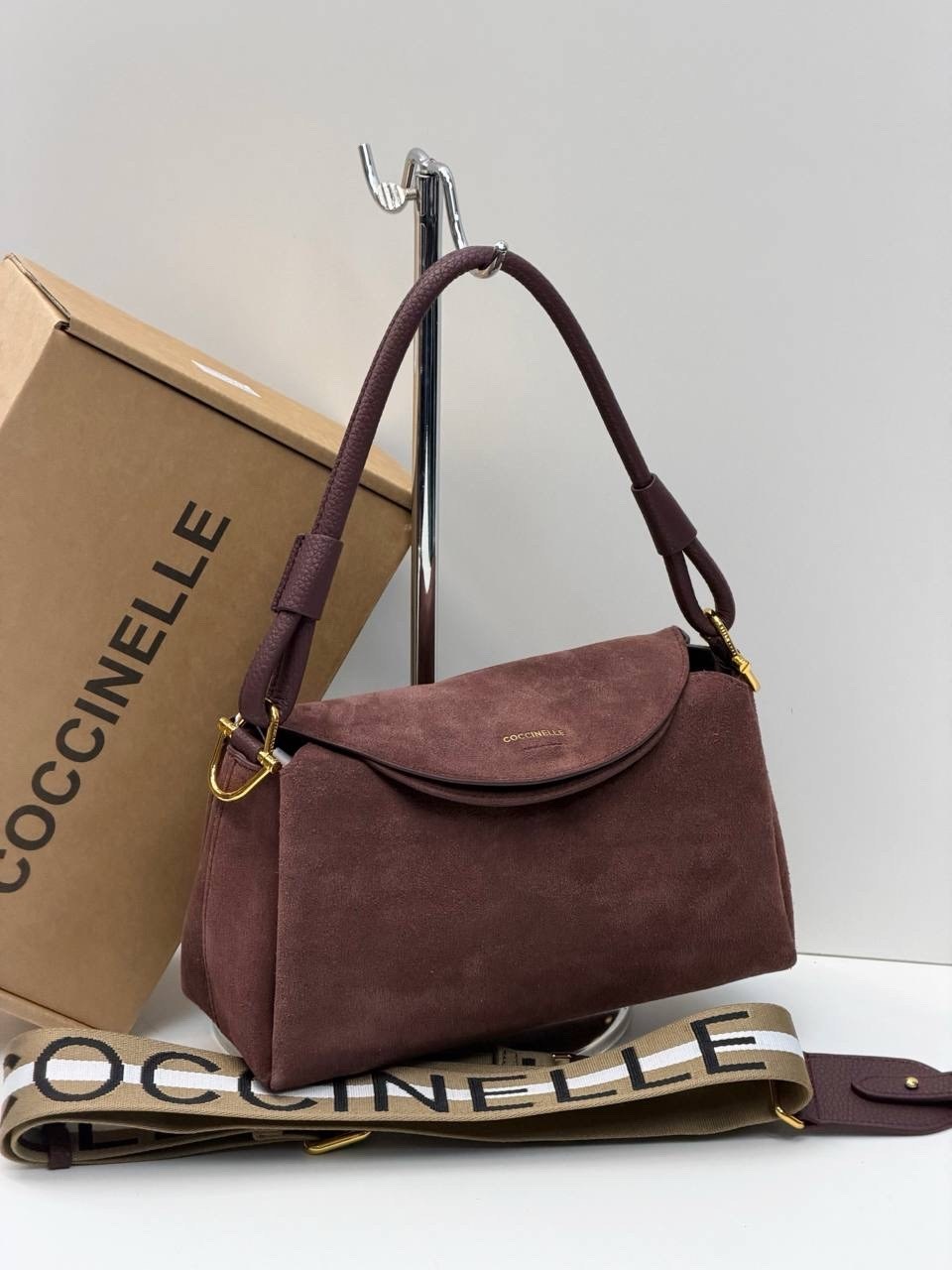 сумка женская coccinelle,замшевая сумка,замшевая сумочка liya из матовой кожи coccinelle, зеленый,сумка coccinelle,сумка