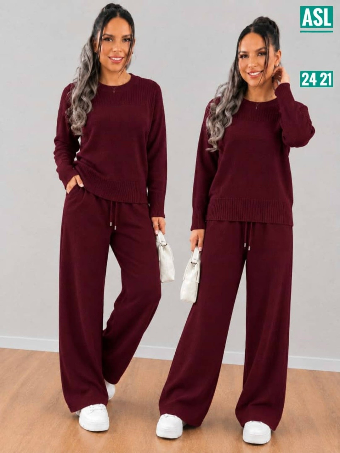 костюм женский трикотажный,костюм теплый трикотажный с брюками lucky fashion,трикотажный костюм,костюм шерстяной с брюками p&t fashion цвет белый,вязаный теплый костюм из трикотажа mix moda