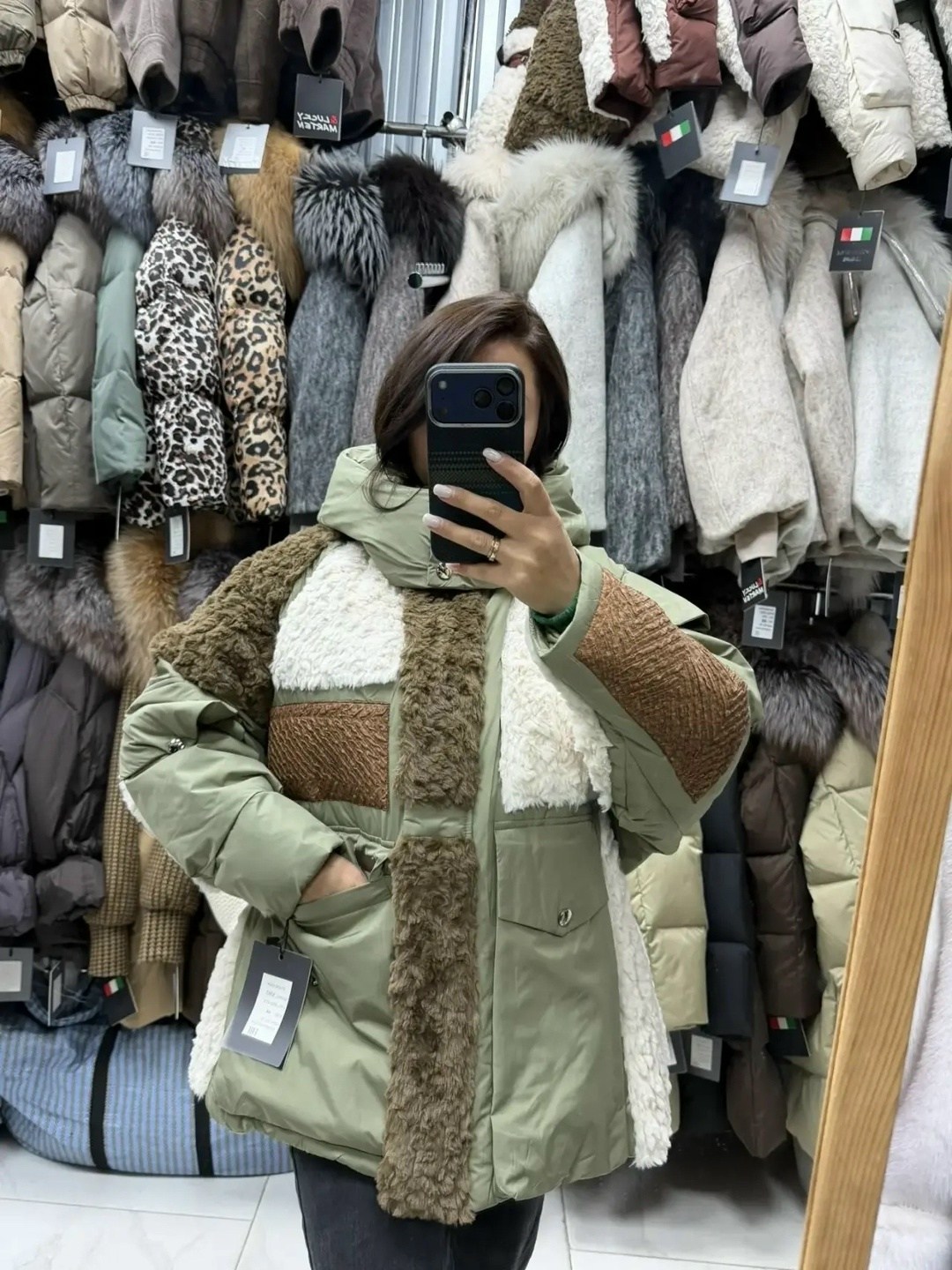 куртка демисезонная с меховыми вставками oksana utova brand,теплая куртка,демисезонная куртка,женская зимняя куртка,пуховик женский