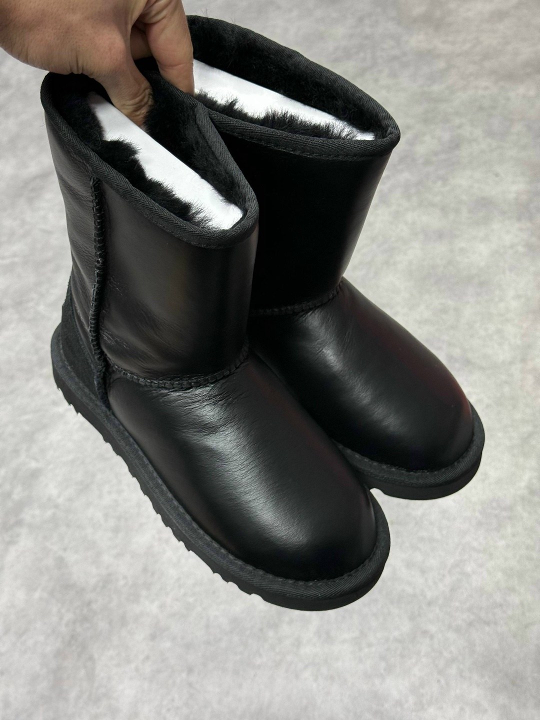 мужские угги ugg classic с мехом черные большие размеры,угги мужские,угги,,женские угги